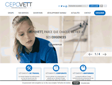 Tablet Screenshot of cepovett.com